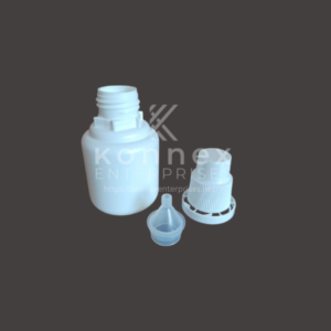 60ml HDPE Povidone Iodine bottle with leak-proof cap for medical antiseptic storage