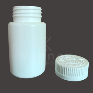 120cc hdpe jar child lock white plastic pharmaceutical bottle with cap